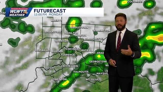 When rain moves out & drier weather returns