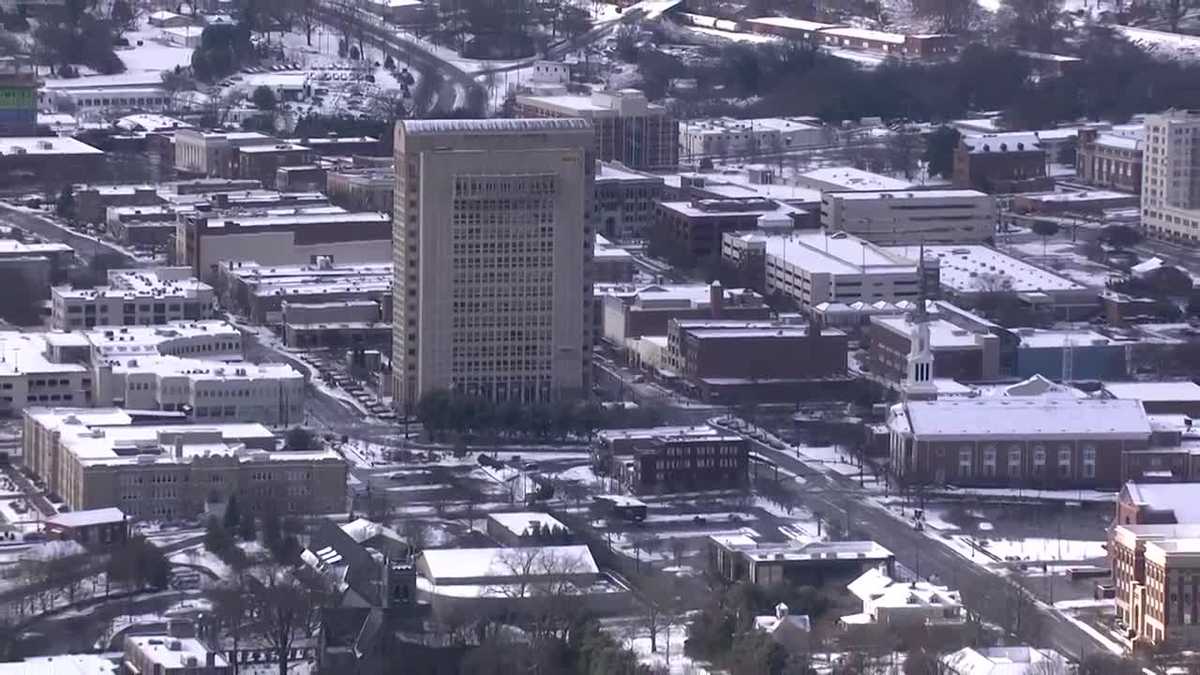 Sky 4 shows snow in Spartanburg
