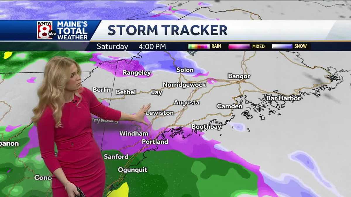 Dry start with rain and sleet later today