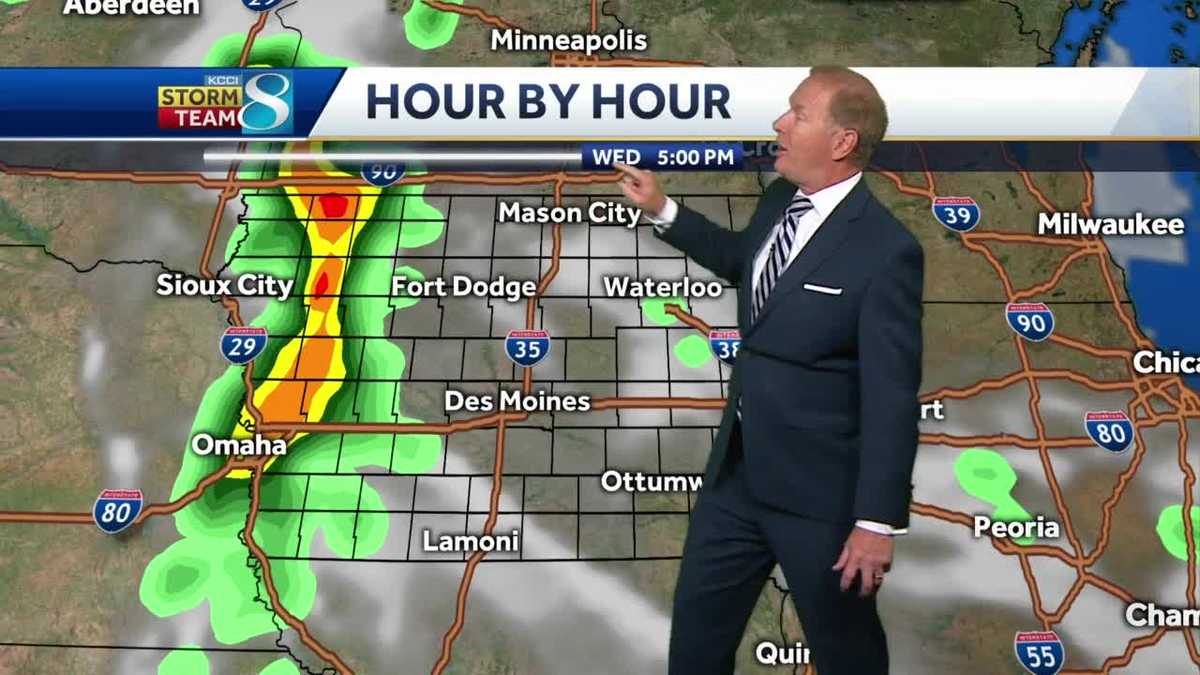 Isolated showers, then storm chances return