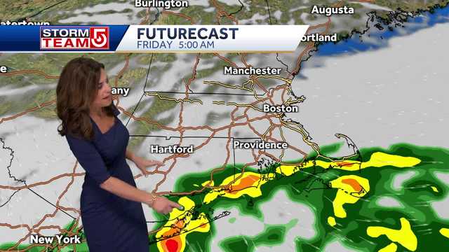 Video: Skies clear Friday before showers return