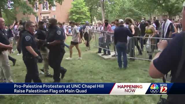 North Carolina: Protestors and police clash at UNC-Chapel Hill - Vimarsana News