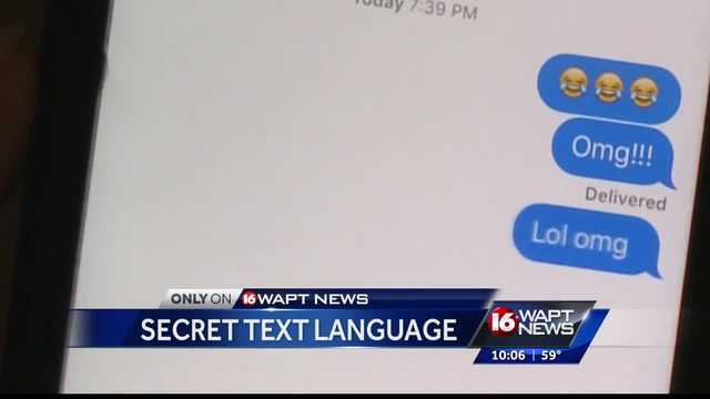 Teens using secret text language