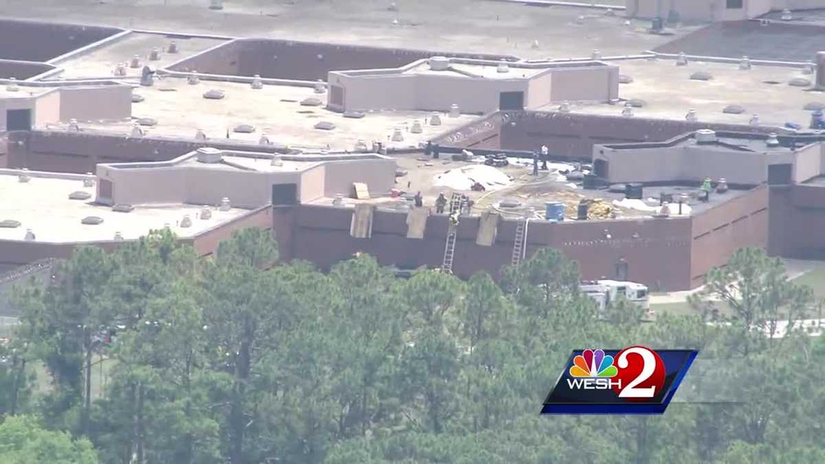 Fire reported on roof of jail in Daytona Beach