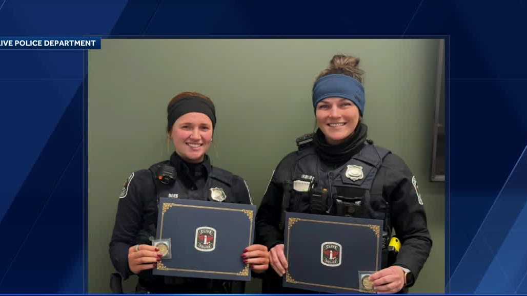 Clive police officers recognized after meth bust at traffic stop