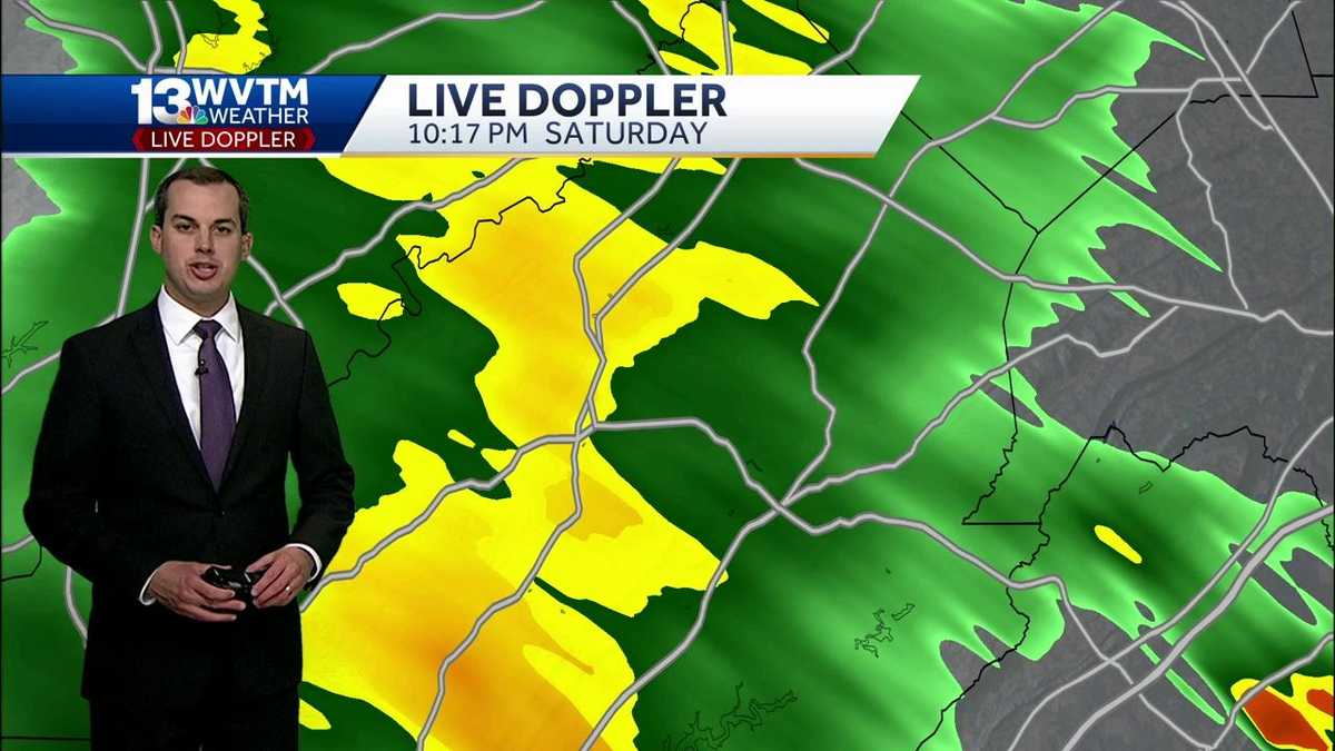 Lingering showers overnight