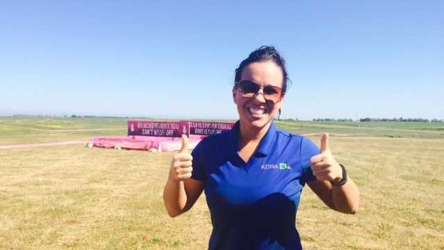 KCRA's Michelle Dapper tackles Dirty Girl Mud Run obstacle