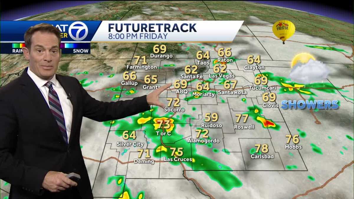 Rain chances step down a bit, but refuse to go away through the weekend