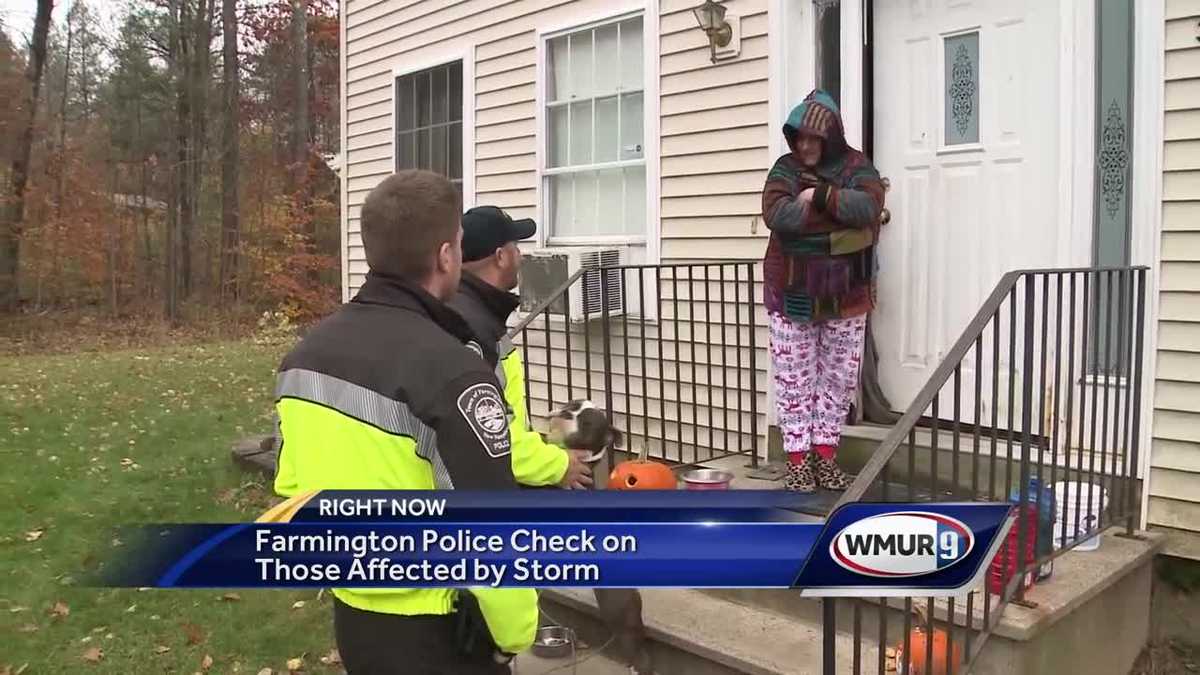 Farmington police visit those without power
