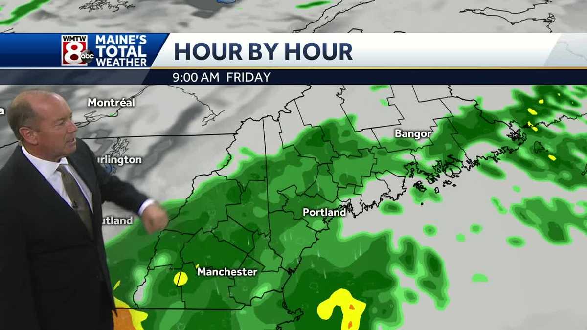 Another round of showers Friday with brighter skies for the weekend