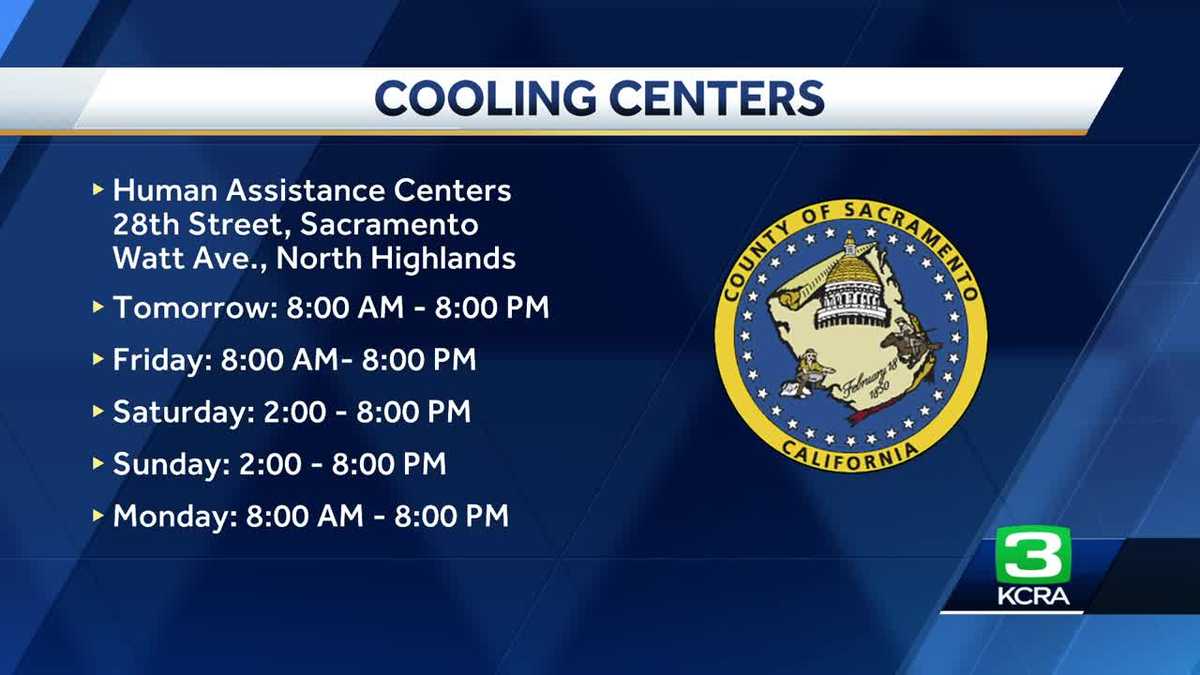 Cooling centers opening in Sacramento ahead of July 4 weekend