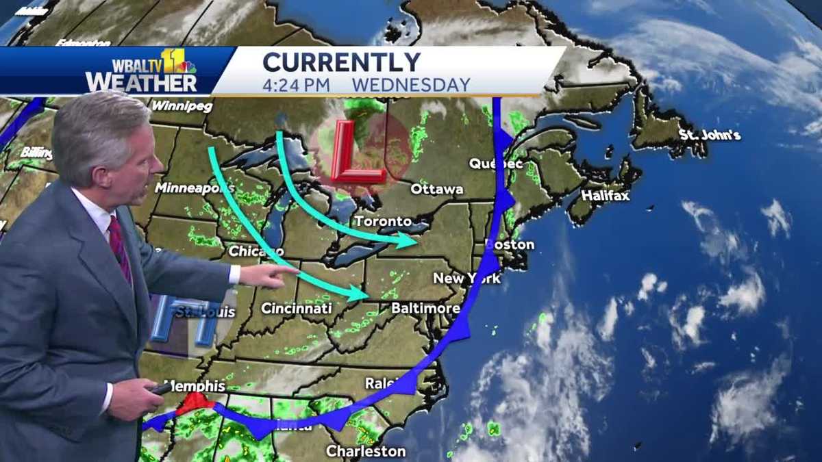 Isolated showers possible Thursday