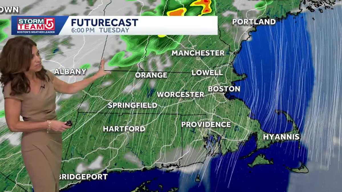 Video: Windy Tuesday, showers midweek, cooler trend