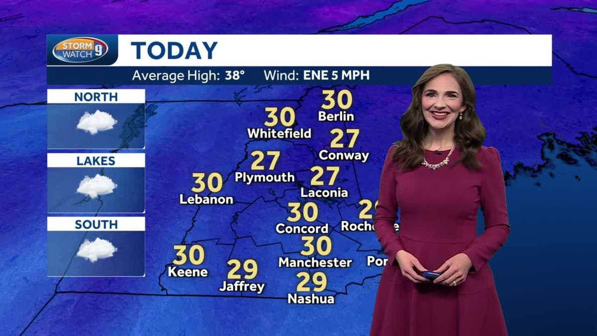 NH forecast video: Light snow moving in