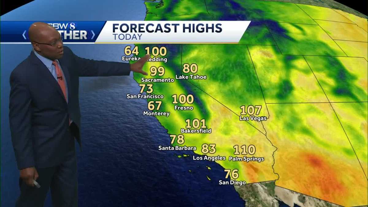 Mild Coastal Areas Warm to Hot Inland