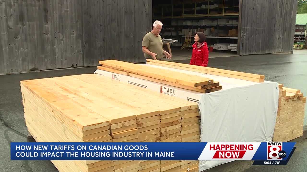 wmtw.com - Norah Hogan - How increased Canadian tariffs could impact Maine's housing market