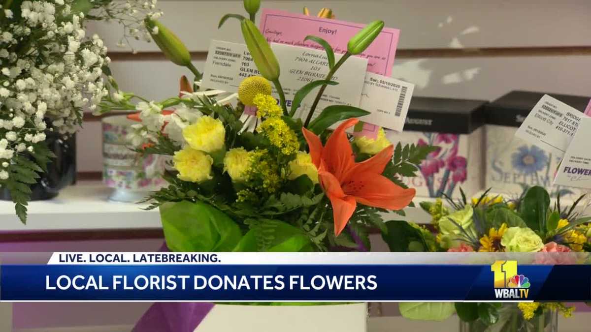 Shop donates flowers to health care workers in Baltimore