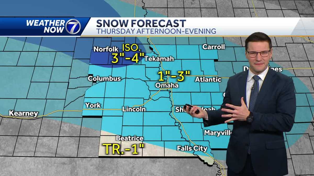 Omaha morning weather forecast for Wednesday, January 17