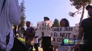 Black Lives Matter supporters march at Capitol