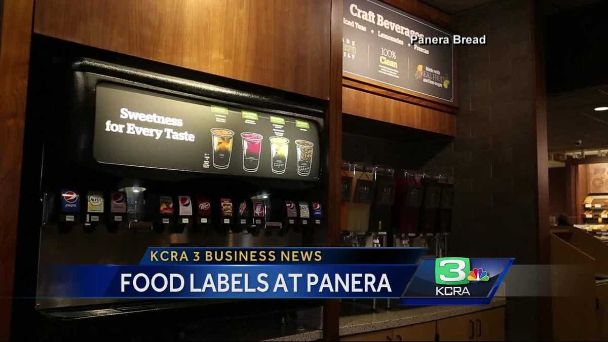 Business News Panera posts calorie labels on fountain drinks