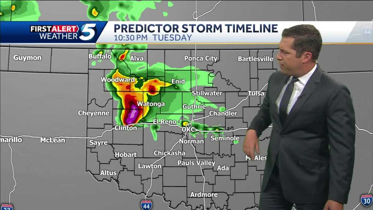 Large hail threat tonight