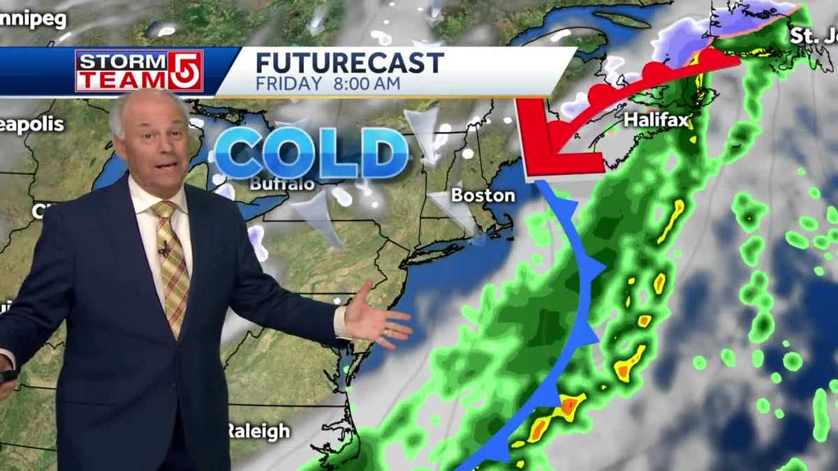 Video: Clouds give way to rain after dark, snowflakes overnight?