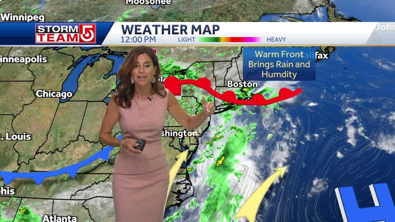 Video: Warm Front Brings More Rain, Humidity