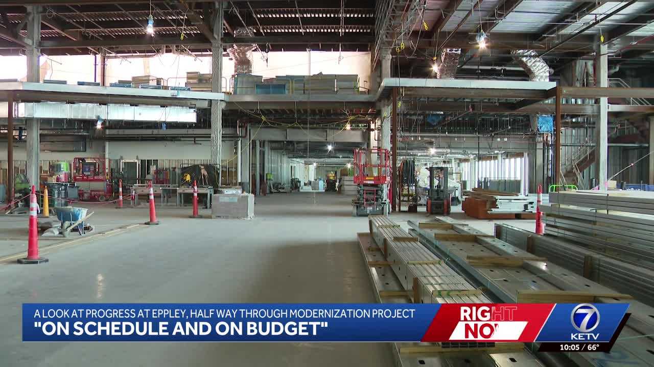 ketv.com - Aaron Hegarty - On schedule and on budget': Eppley Airfield shows progress halfway through construction