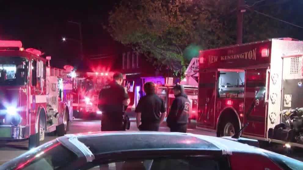 Car fire spreads to commercial building in Westmoreland County