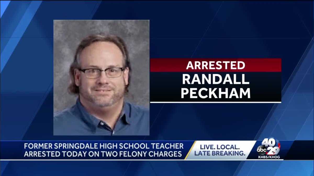 Former Springdale High School teacher arrested today on two felony charges