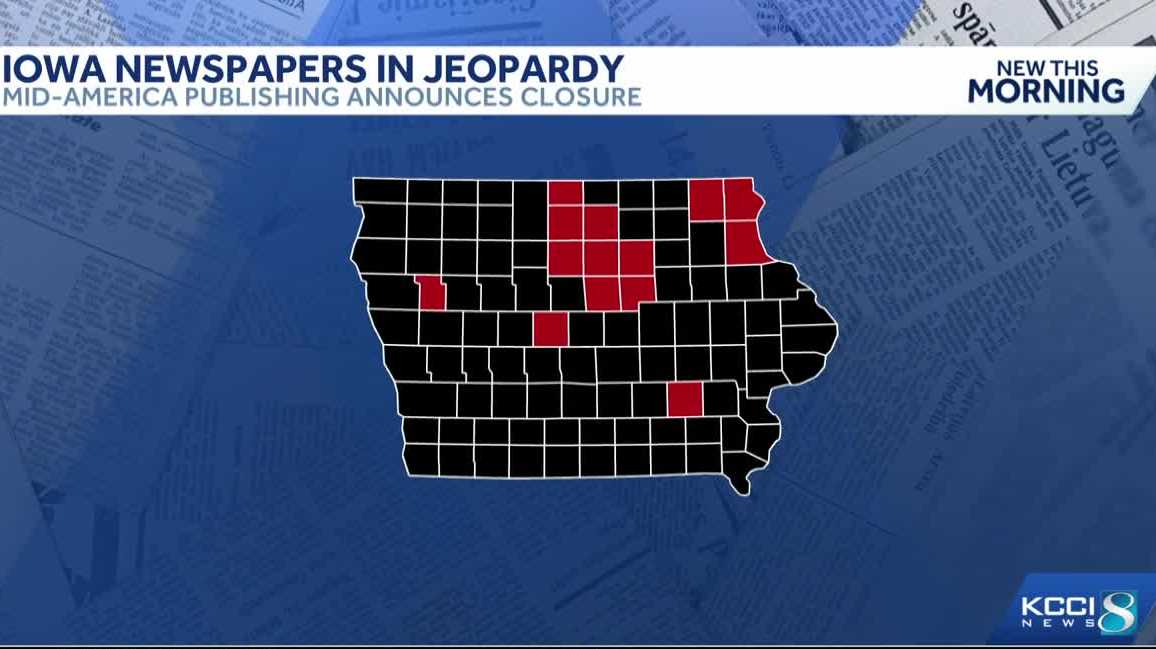 Iowa newspapers in jeopardy as publishing company announces closure