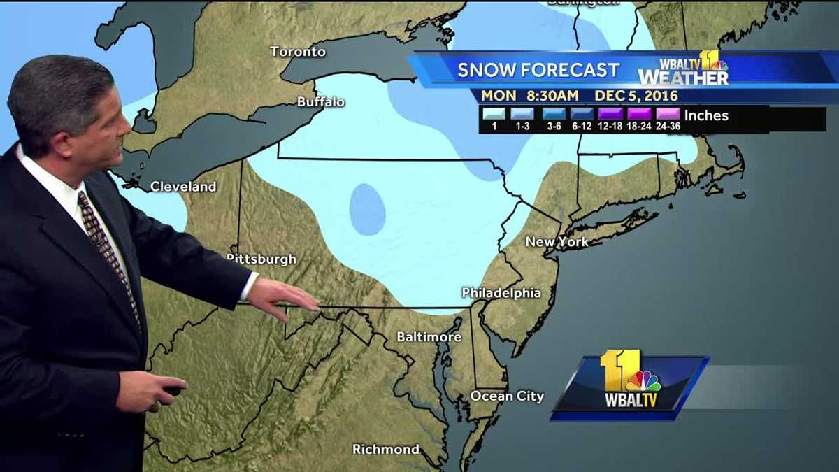 Showers to develop overnight into Monday