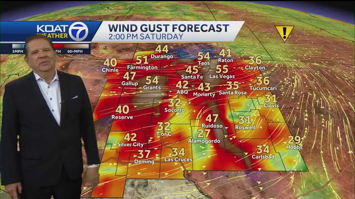 Blowing dust in New Mexico with snow ahead