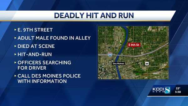 deadly des moines hit-and-run: police looking for driver involved