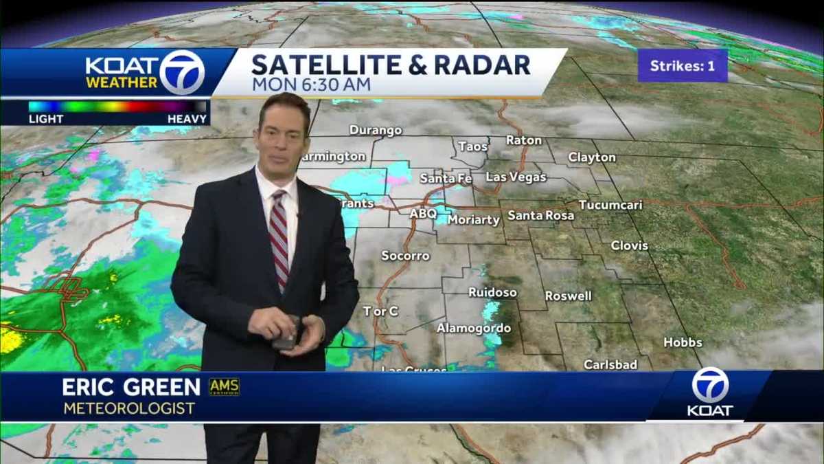 Rain and snow to start the week with western and northern New Mexico ...