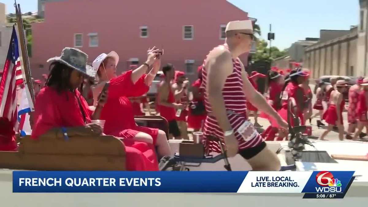 Red Dress Run kicked off Saturday events in the French Quarter