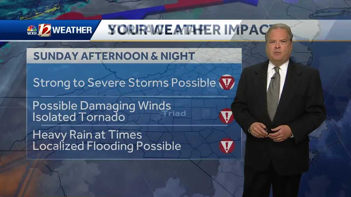 WATCH: Windy Saturday afternoon expected, strong to severe storms ...