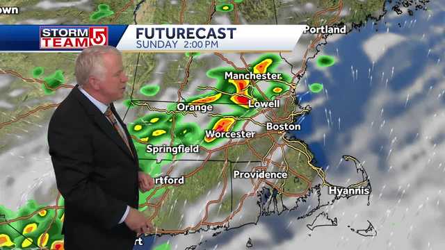 Video: Severe weather moves in across Mass.