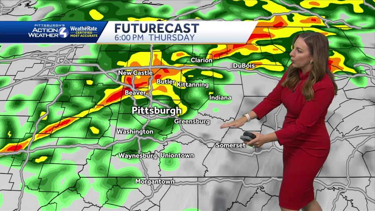 Pittsburgh weather: Pockets of heavy rain and thunderstorms possible ...