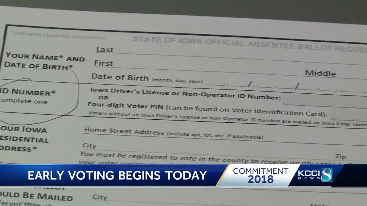 General election early voting begins in Iowa