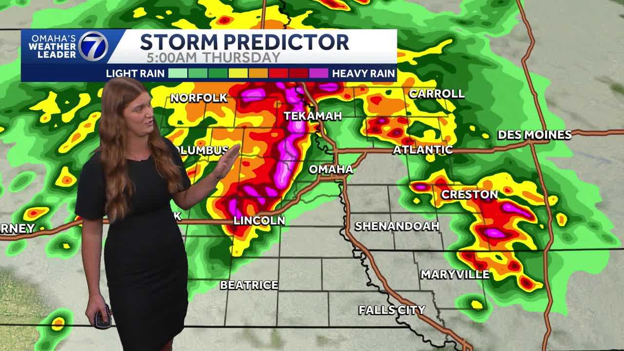 Overnight storm chances for the Omaha area