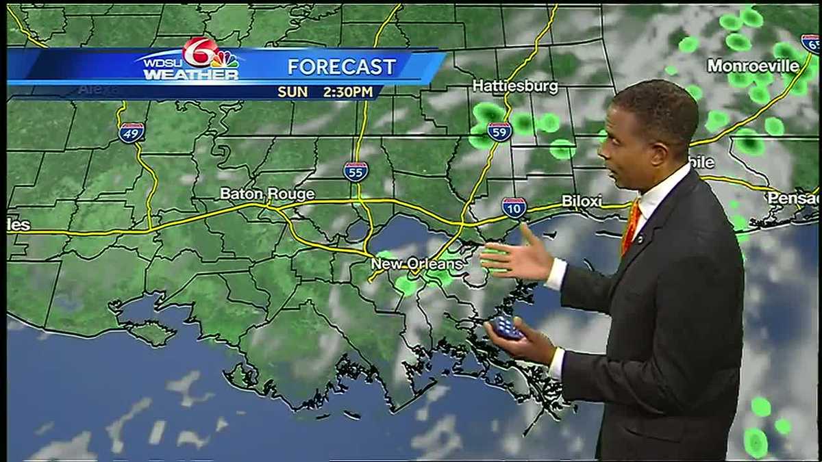 A partly cloudy and warm Sunday