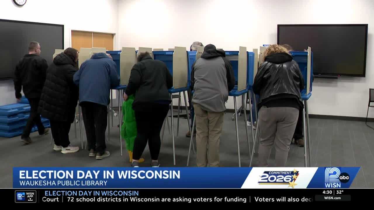 Election day voters head to the polls in Waukesha