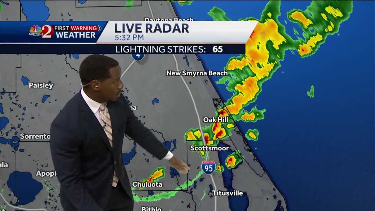 Early Evening Showers and Lightning Strikes