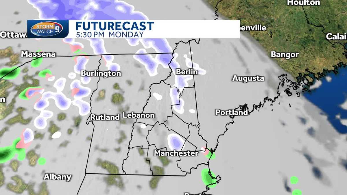 NH weather forecast video Dry overnight before clouds move in