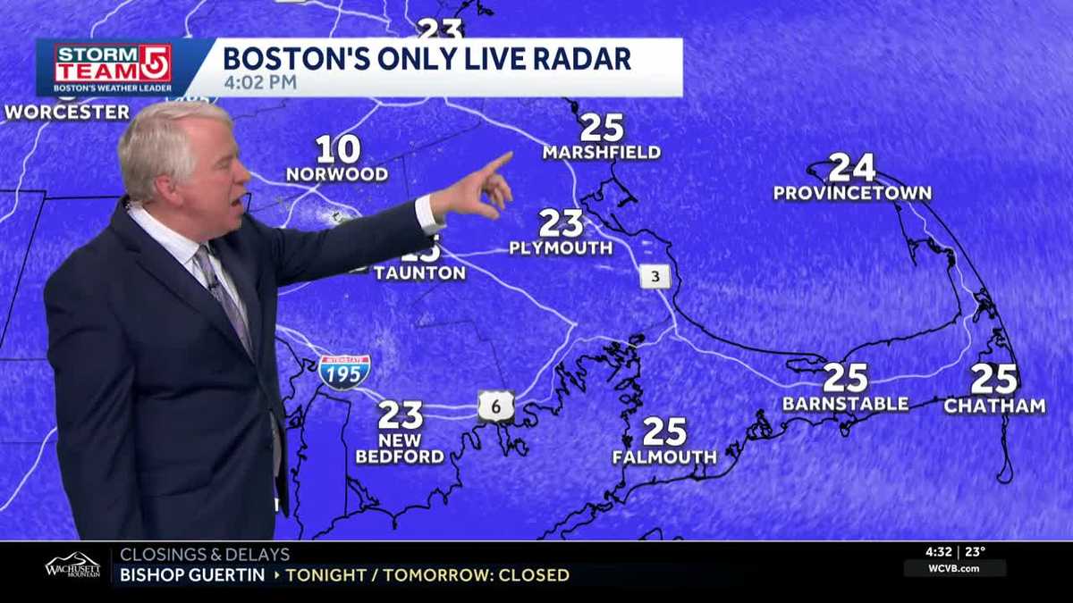 Video: Storm rages on as visibility drops