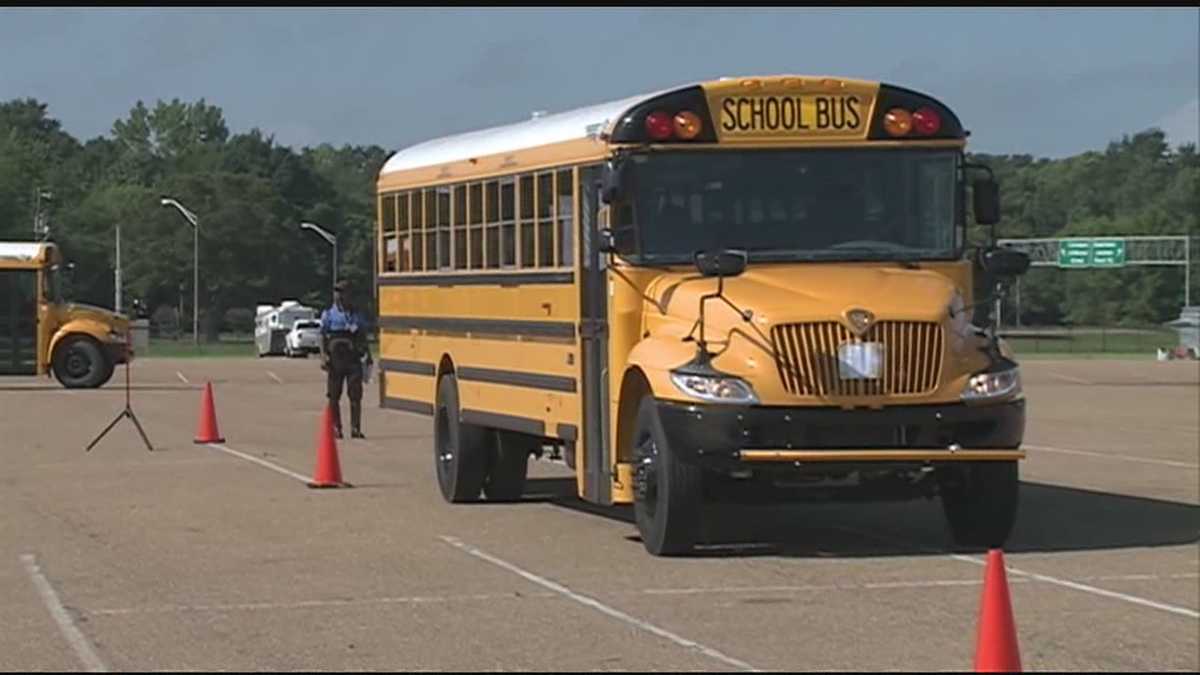 School bus drivers compete