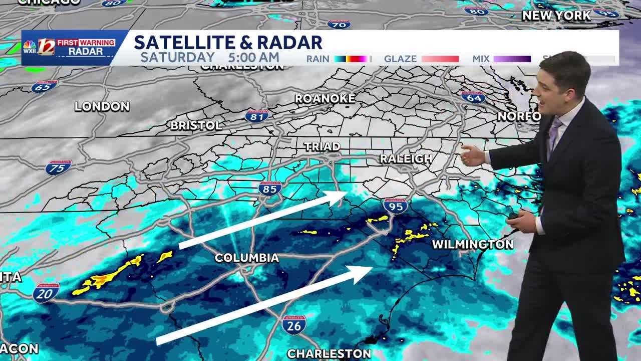 Cooler weekend, light rain possible in the Triad on Saturday