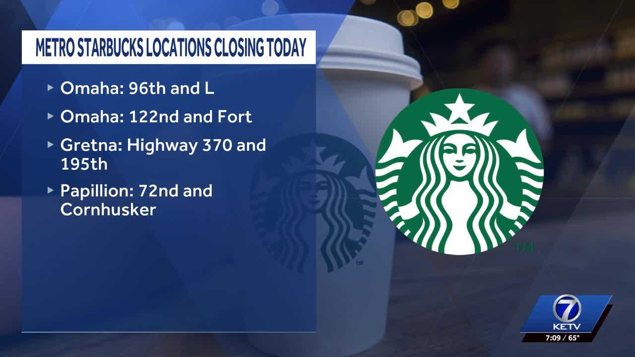 Four Omaha-area Starbucks locations close Sunday