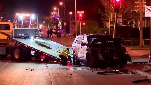Multiple Milwaukee police squad cars involved in crashes Monday night